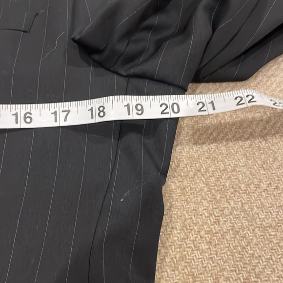 Ralph Lauren - Dillards Men 3-piece Suit Navy Pinstripe J-40R/V-Med/Pants 30-31W - Picture 6 of 16